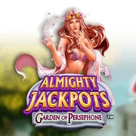 Almighty Jackpots: Garden of Persephone online game logo by Novomatic on slotobitcasino.pl