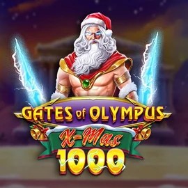 Gates of Olympus Xmas 1000 slot logo by Pragmatic Play at Slotobit Casino