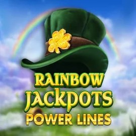 Rainbow Jackpots Power Lines logo by Red Tiger Gaming at Slotobit Casino