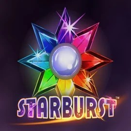 Starburst game by NetEnt – logo hosted on Slotobit Casino