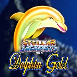 Dolphin Gold with Stellar Jackpots slot visual from Lightning Box Game available on slotobitcasino.pl