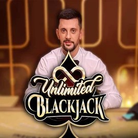 Unlimited Blackjack online game logo by Ezugi on slotobitcasino.pl